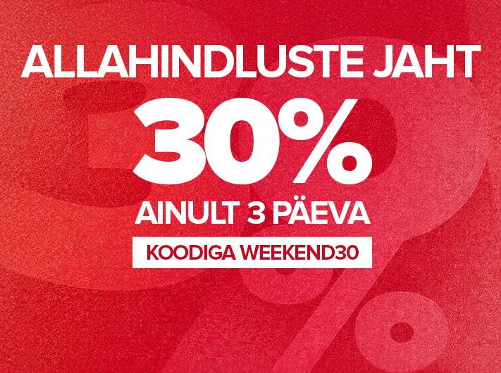 &ndash;30% valitud toodetele koodiga: WEEKEND30 | Open24.ee